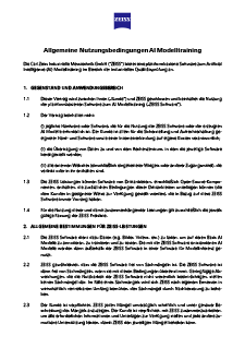 Vorschaubild von Allgemeine Nutzungsbedingungen AI Modelltraining