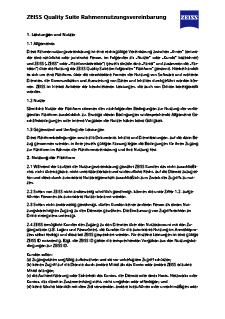 Vorschaubild von ZEISS Quality Suite Rahmennutzungsvereinbarung