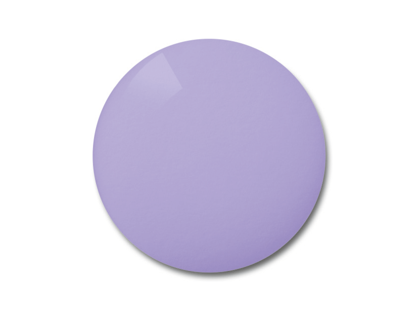 Farbbeispiel eines Brillenglases mit für den Radsport geeigneter Sweet-Violet-Tönung. 